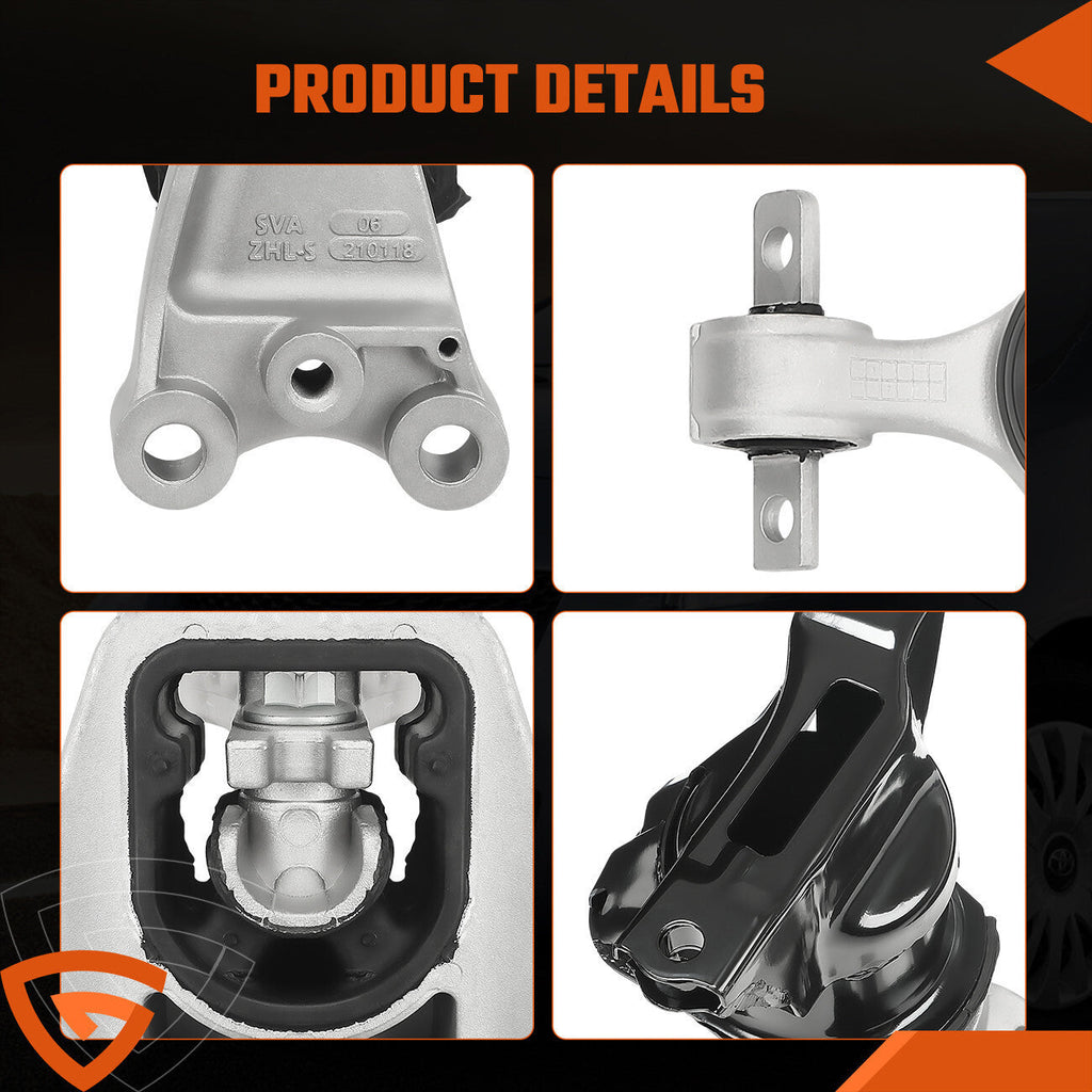 4Pcs Transmission Engine Motor Mount Fit 2006-2011 Honda Civic 1.8L For Manual