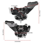 Pair Front L +R Wheel Bearing Hub Knuckle Assembly for 2013-19 Nissan Versa 1.6L