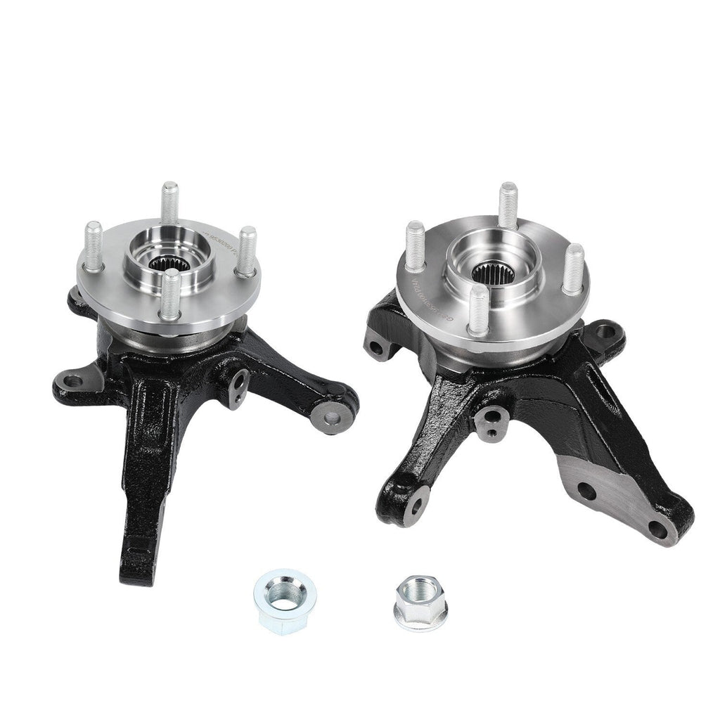 Pair Front L +R Wheel Bearing Hub Knuckle Assembly for 2013-19 Nissan Versa 1.6L
