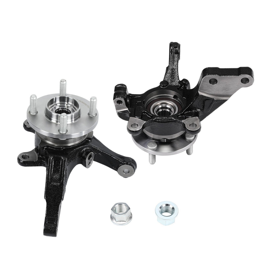 Pair Front L +R Wheel Bearing Hub Knuckle Assembly for 2013-19 Nissan Versa 1.6L
