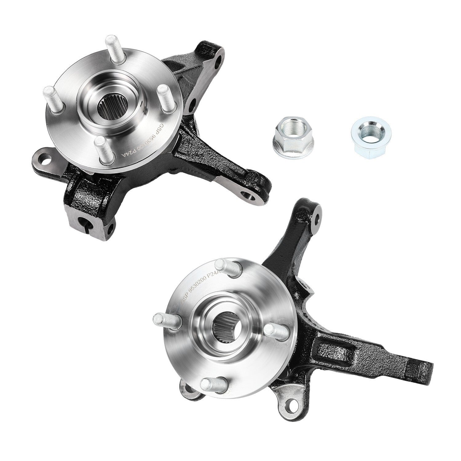 Pair Front L +R Wheel Bearing Hub Knuckle Assembly for 2013-19 Nissan Versa 1.6L