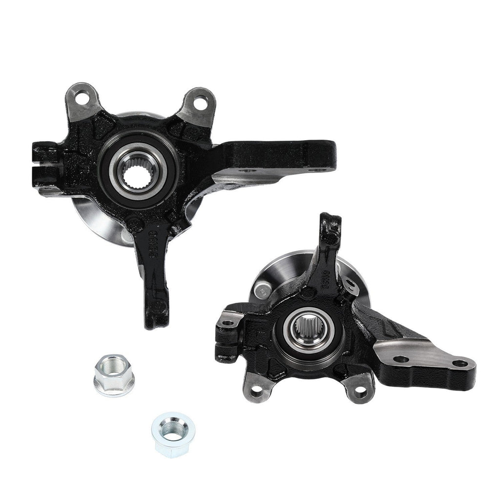 Pair Front L +R Wheel Bearing Hub Knuckle Assembly for 2013-19 Nissan Versa 1.6L