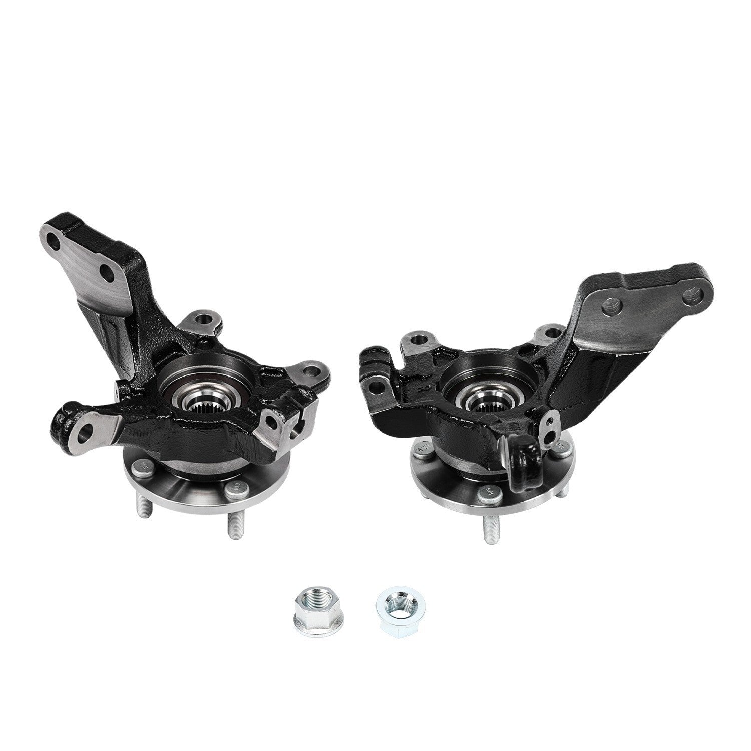 Pair Front L +R Wheel Bearing Hub Knuckle Assembly for 2013-19 Nissan Versa 1.6L