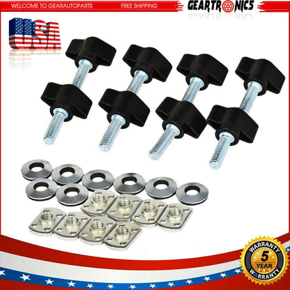 For Jeep Wrangler Easy On Off Hard Top Fasteners Nuts Bolts for YJ TJ Universal!