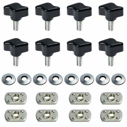 For Jeep Wrangler Easy On Off Hard Top Fasteners Nuts Bolts for YJ TJ Universal!