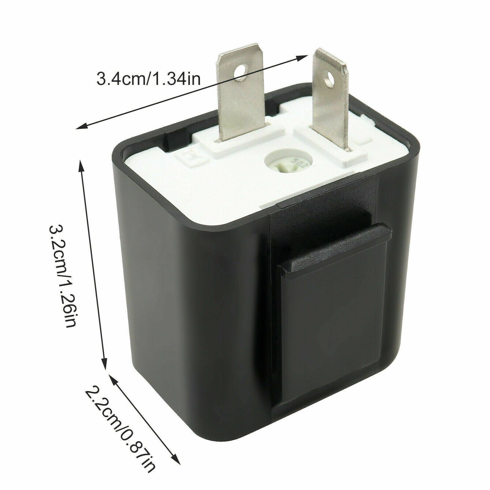 2pcs Adjustable LED Flasher Relay Turn signal Blinker Light for Motorcycle 2Pin