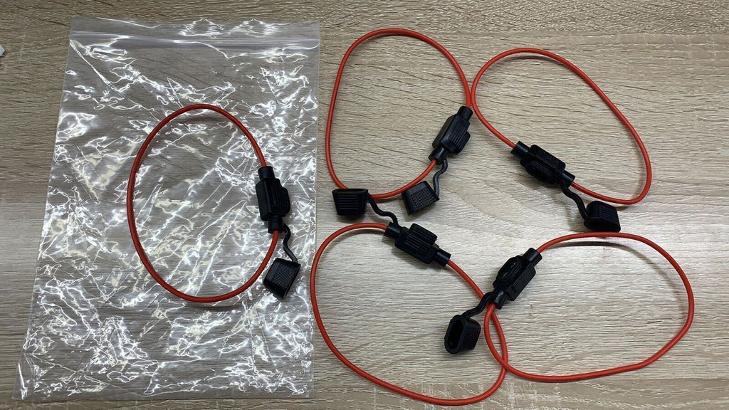 Inline Fuse Holder to Accept 12V 30A Small Blade Fuses Splash Proof Car 18AWG*