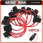 Inline Fuse Holder to Accept 12V 30A Small Blade Fuses Splash Proof Car 18AWG*