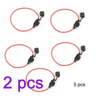 Inline Fuse Holder to Accept 12V 30A Small Blade Fuses Splash Proof Car 18AWG*