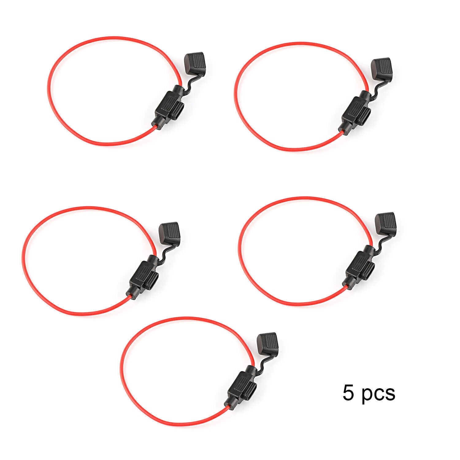 Inline Fuse Holder to Accept 12V 30A Small Blade Fuses Splash Proof Car 18AWG*