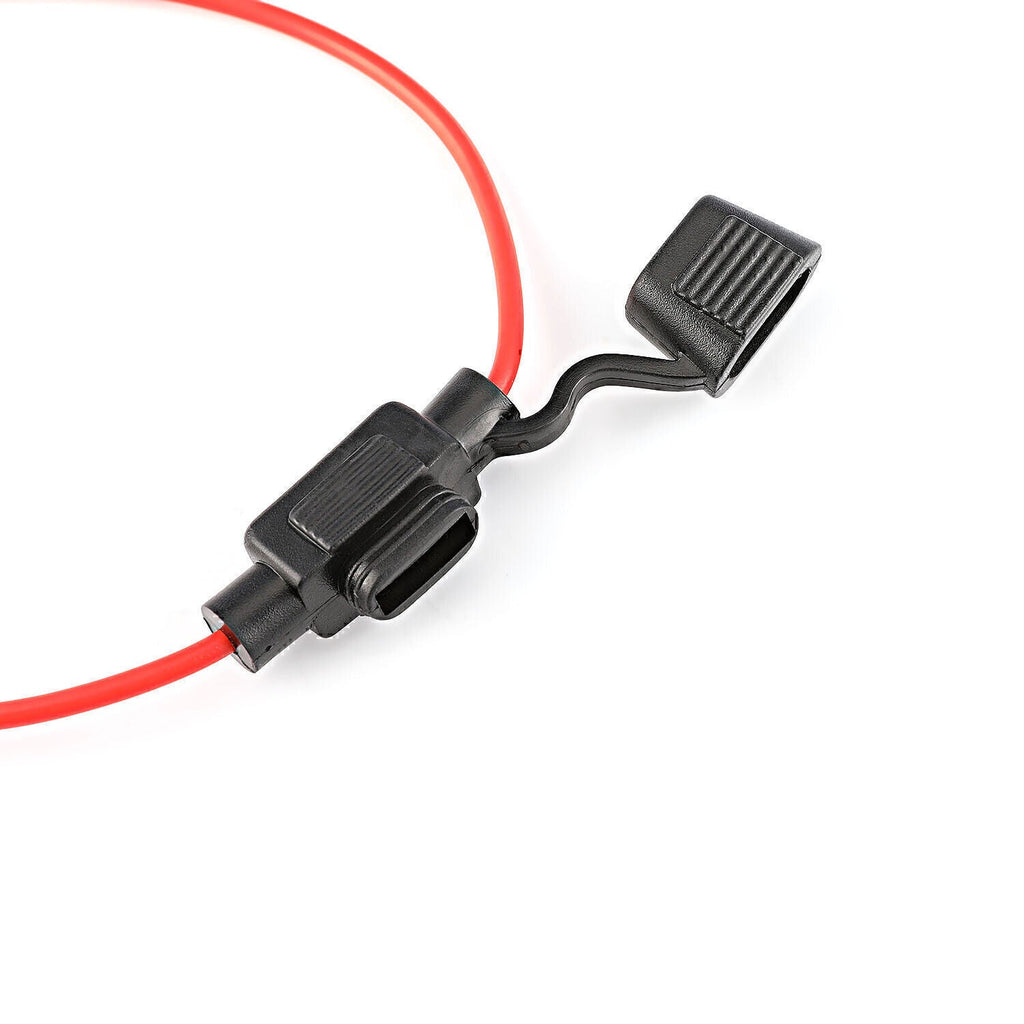 5 PACK 18 GAUGE ATC FUSE HOLDER IN-LINE AWG WIRE COPPER 12 VOLT POWER BLADE