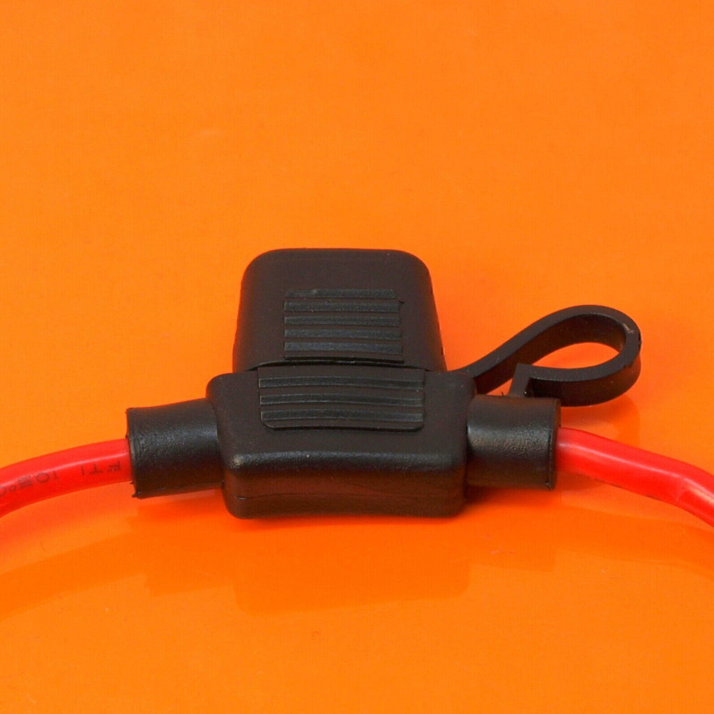 5 PACK 18 GAUGE ATC FUSE HOLDER IN-LINE AWG WIRE COPPER 12 VOLT POWER BLADE