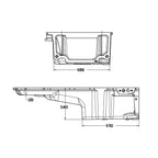 LS Engine LOW PROFILE Oil Pan Retro For LS1 LS2 LS3 6.2 6.0 5.3,4.8 F-Body 82-92