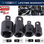 3/8" to 1/4" 1/2 inch Drive Ratchet SOCKET ADAPTER REDUCER Air Impact 4PCS!