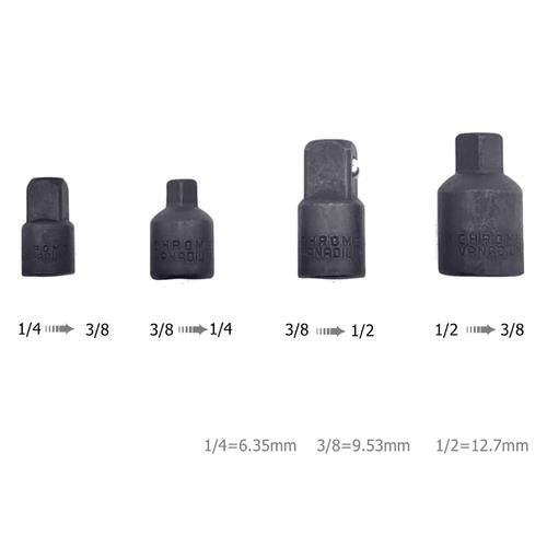3/8" to 1/4" 1/2 inch Drive Ratchet SOCKET ADAPTER REDUCER Air Impact 4PCS!