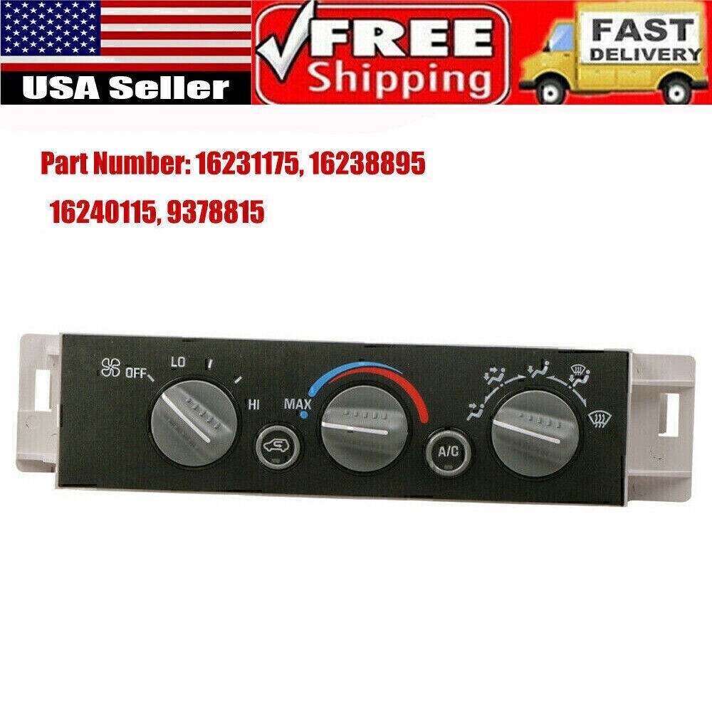 Heater A/C Control Panel Switch Unit Fit for 1996-2000 Chevrolet GMC C1500 K1500