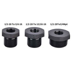 3-Piece Oil Filter Thread Adapter Set 1/2-28 to 3/4-16 13/16-16 NPT