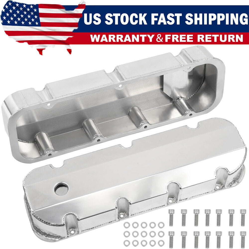 Aluminum Fabricated Valve Cover for Big Block Chevy BBC 396 454 w/ Breather Hole