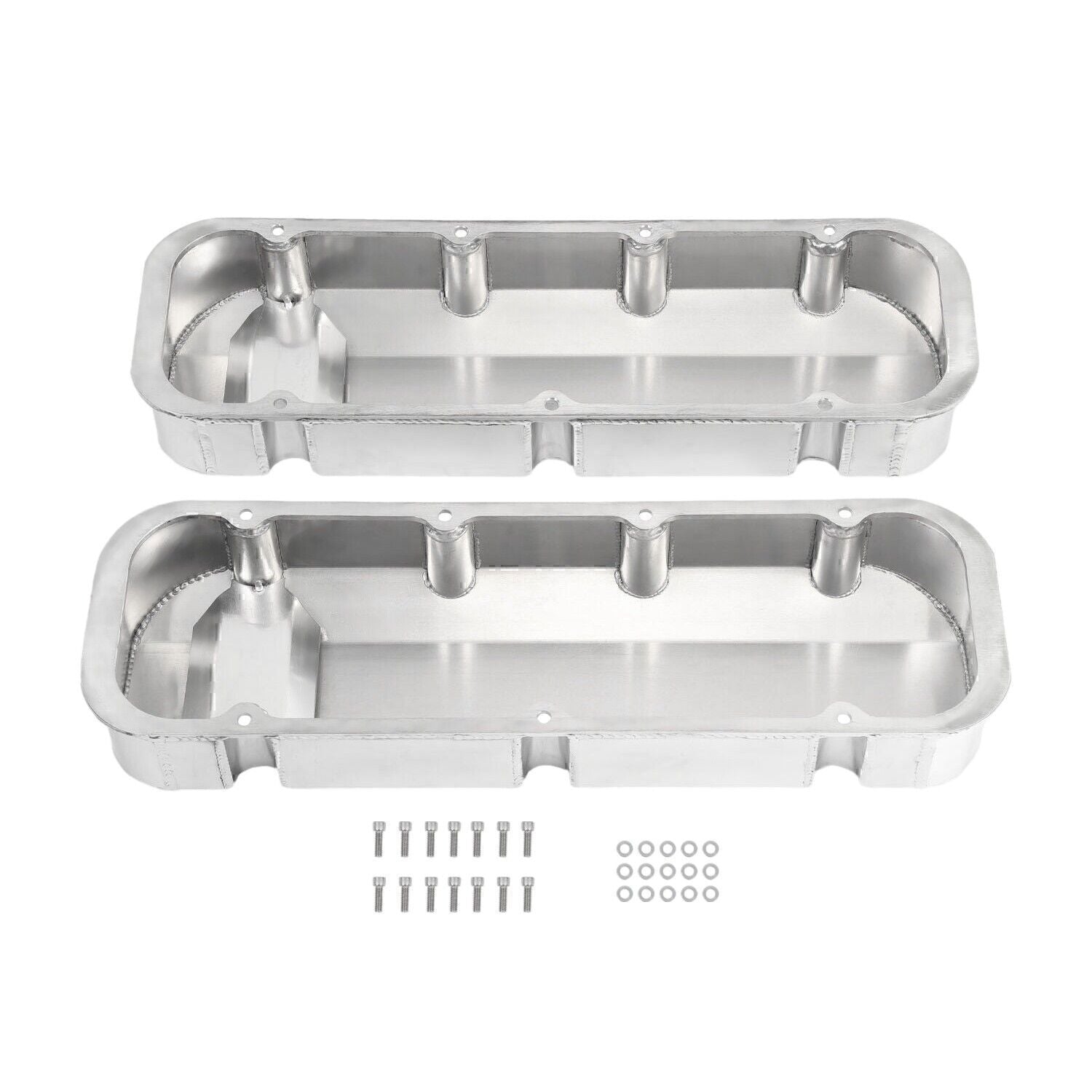 Aluminum Fabricated Valve Cover for Big Block Chevy BBC 396 454 w/ Breather Hole