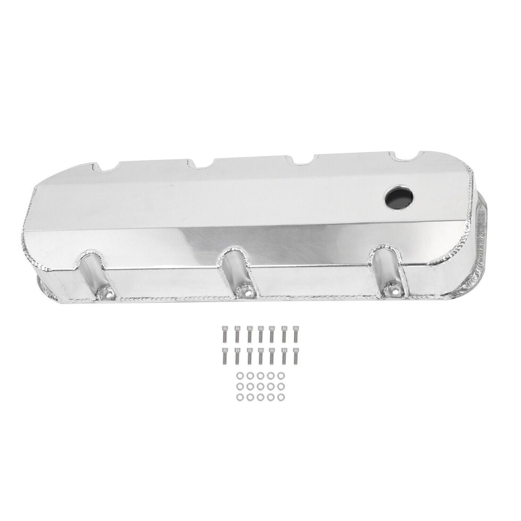 Aluminum Fabricated Valve Cover for Big Block Chevy BBC 396 454 w/ Breather Hole