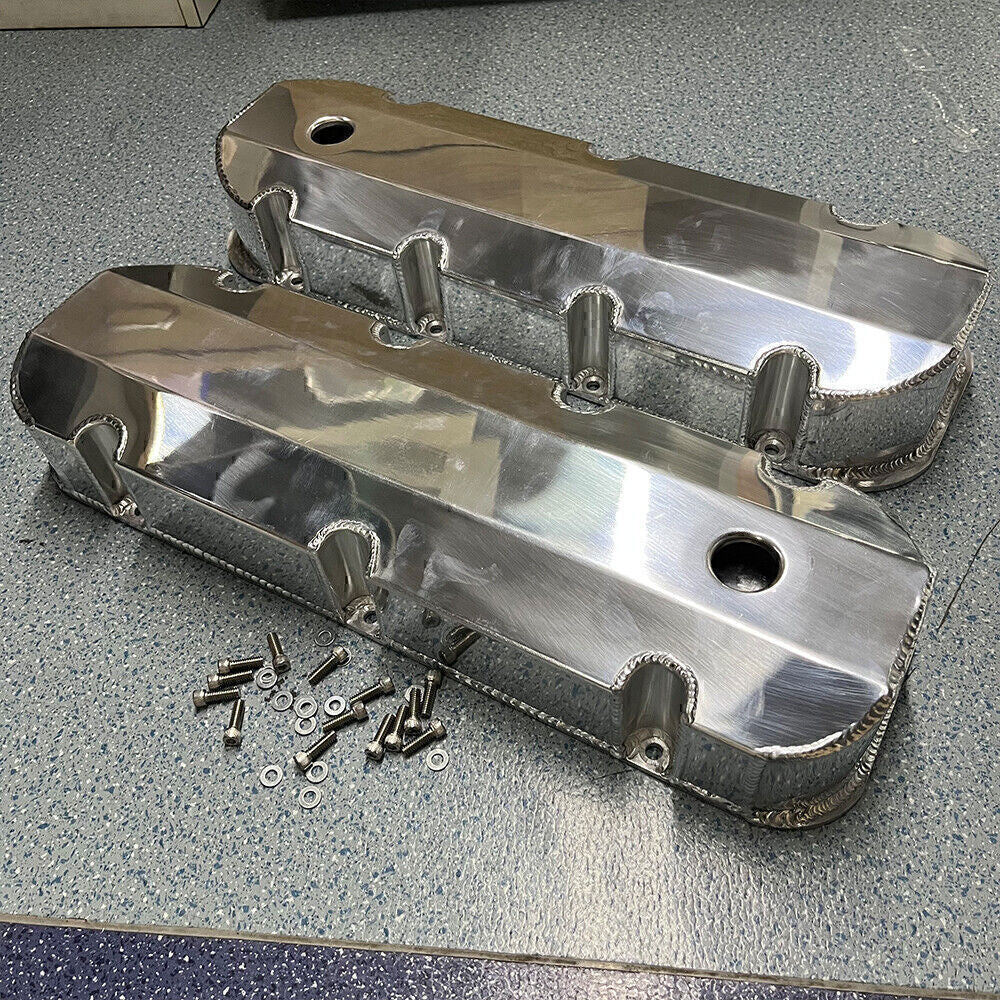Aluminum Fabricated Valve Cover for Big Block Chevy BBC 396 454 w/ Breather Hole