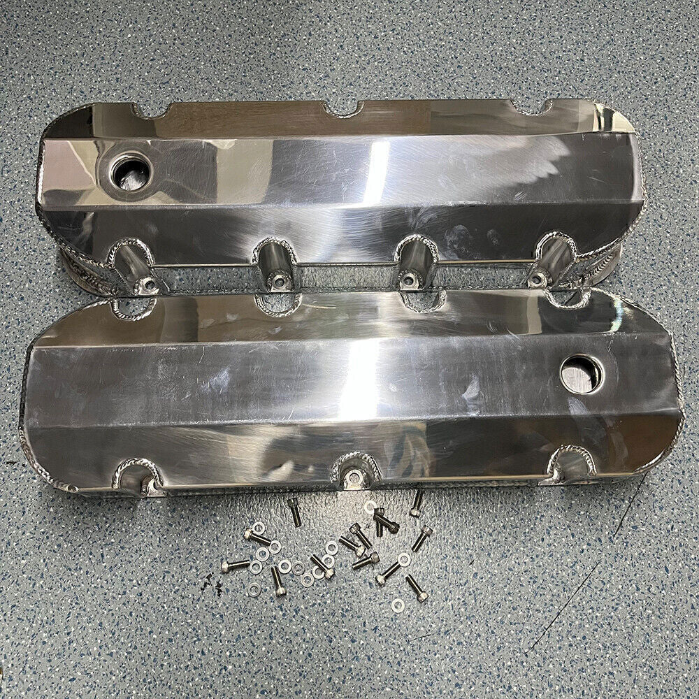 Aluminum Fabricated Valve Cover for Big Block Chevy BBC 396 454 w/ Breather Hole