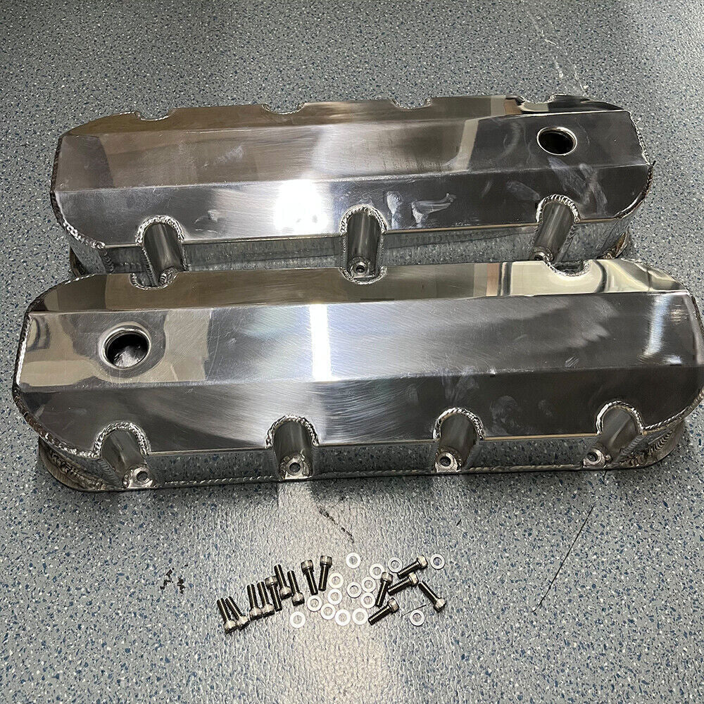 Aluminum Fabricated Valve Cover for Big Block Chevy BBC 396 454 w/ Breather Hole