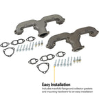 Smoothie Rams Horn Exhaust Manifolds Small Block For Chevy SBC 283 305 327 /350