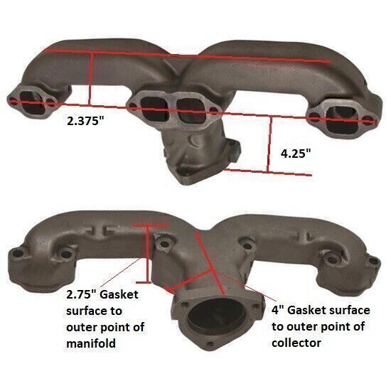 Smoothie Rams Horn Exhaust Manifolds Small Block For Chevy SBC 283 305 327 /350