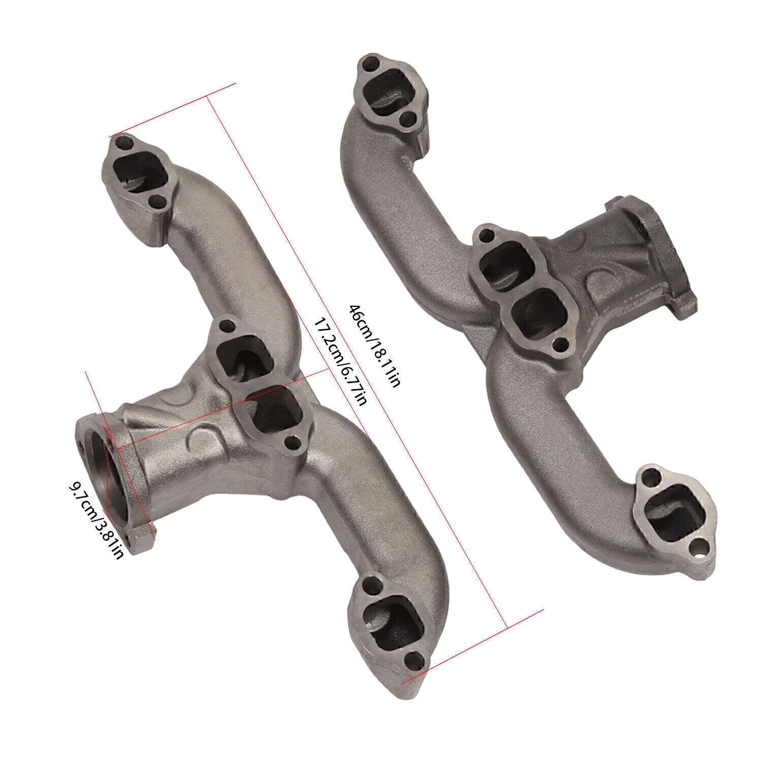 Smoothie Rams Horn Exhaust Manifolds Small Block For Chevy SBC 283 305 327 /350