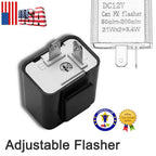 2-Pin Adjustable LED Flasher Relay Turn Signal Blinker Light 12 V for Motorcycle