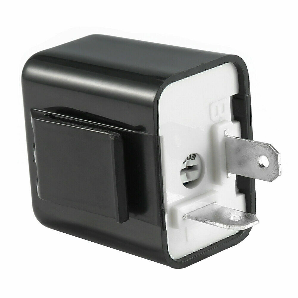 2-Pin Adjustable LED Flasher Relay Turn Signal Blinker Light 12 V for Motorcycle