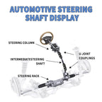 3/4 DD x 3/4 DD Double Steering U-Joint Shaft Coupler Black