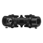 3/4" DD x 3/4" DD Double Steering Universal U Joint Shaft Coupler Black U-Joint