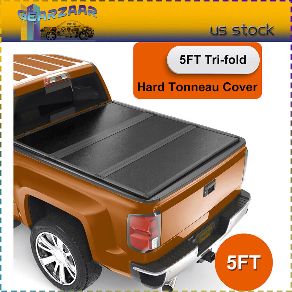 Hard Truck Tonneau Cover For 2019 - 2023 2024 Ford Ranger 5FT Short Bed TRI-Fold