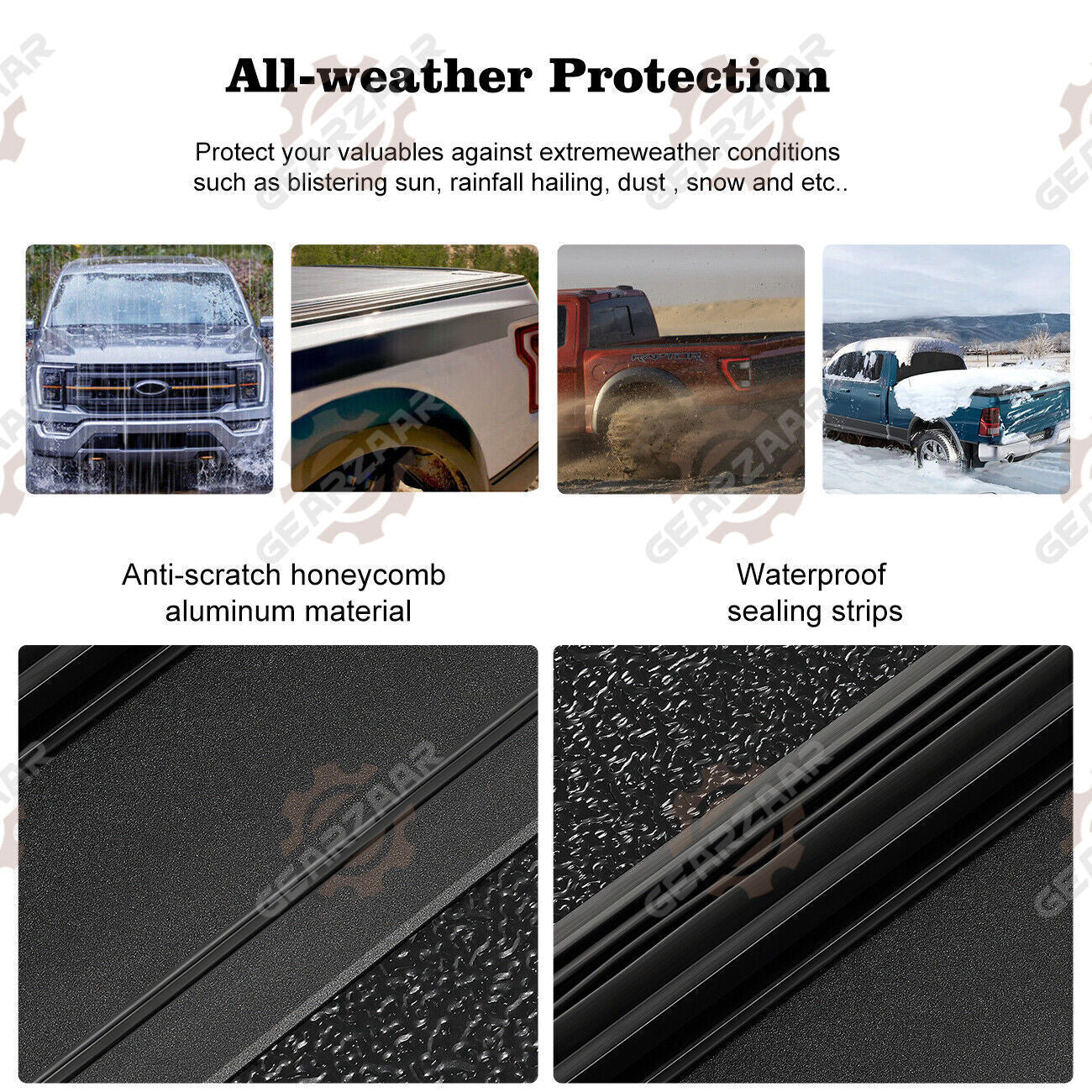 Hard Truck Tonneau Cover For 2019 - 2023 2024 Ford Ranger 5FT Short Bed TRI-Fold