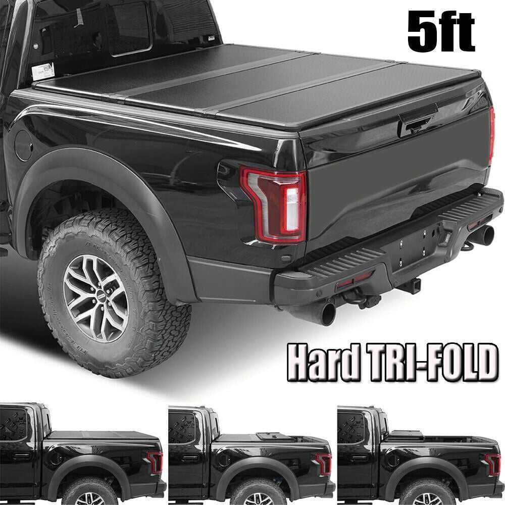 Hard Truck Tonneau Cover For 2019 - 2023 2024 Ford Ranger 5FT Short Bed TRI-Fold