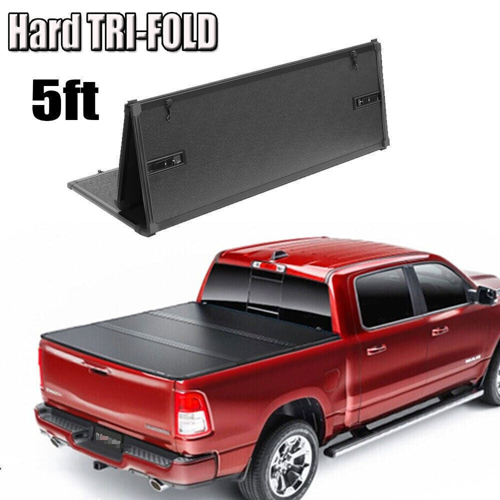 Hard Truck Tonneau Cover For 2019 - 2023 2024 Ford Ranger 5FT Short Bed TRI-Fold