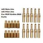 20Pcs Carburetor Main Jet kit & Slow/Pilot Jet Tool for PWK Keihin OKO CVK