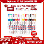 12colors Waterproof Permanent Paint Marker Pen Car Tyre Tire Tread Rubber Metal