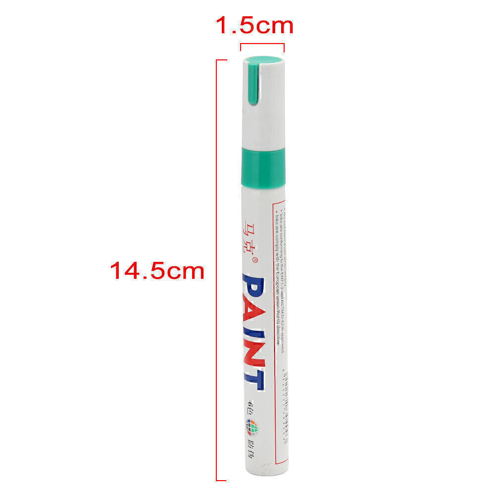 12colors Waterproof Permanent Paint Marker Pen Car Tyre Tire Tread Rubber Metal