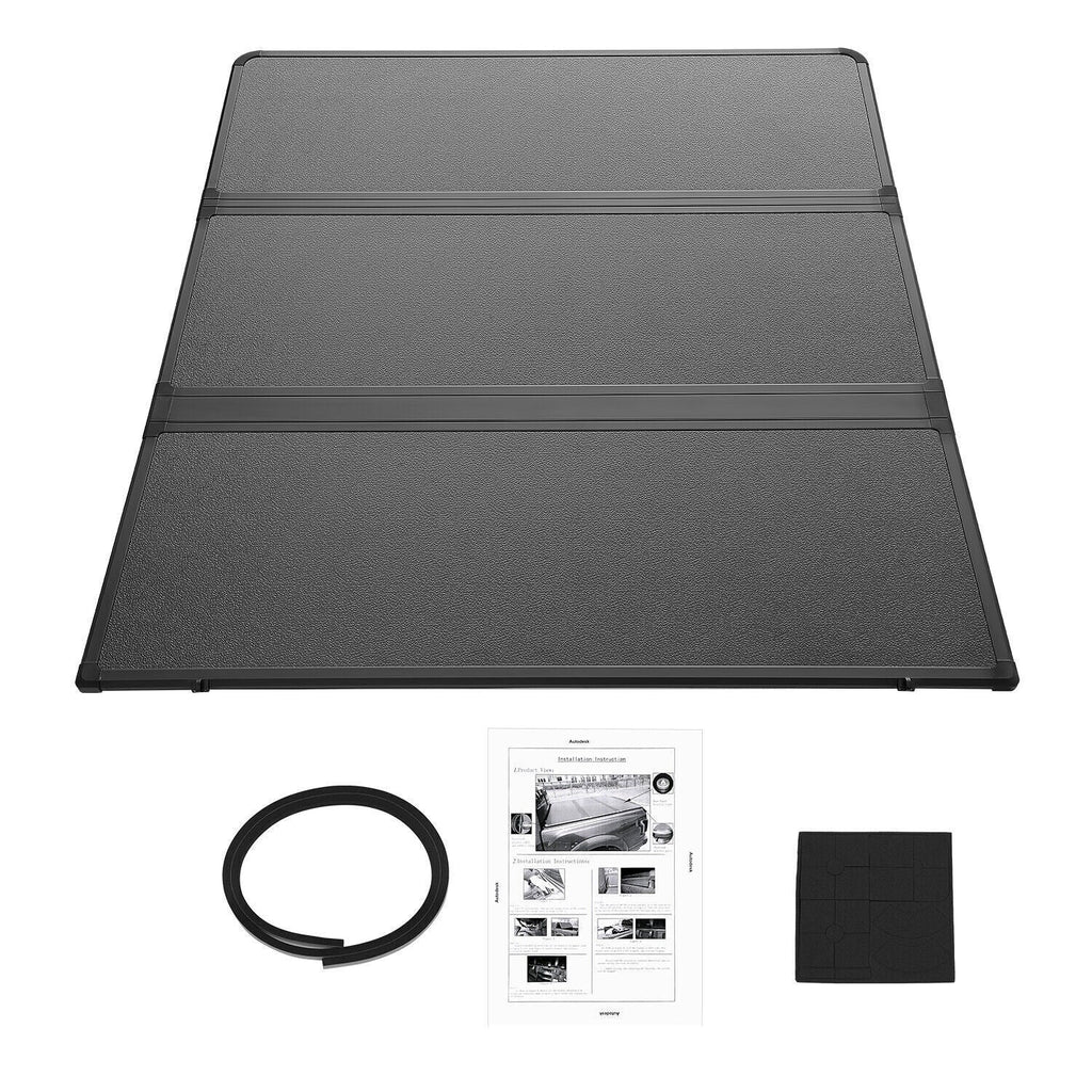 New 4.6FT Hard Tri-Fold for 2022-2024 Ford Maverick Tonneau Cover Truck Bed