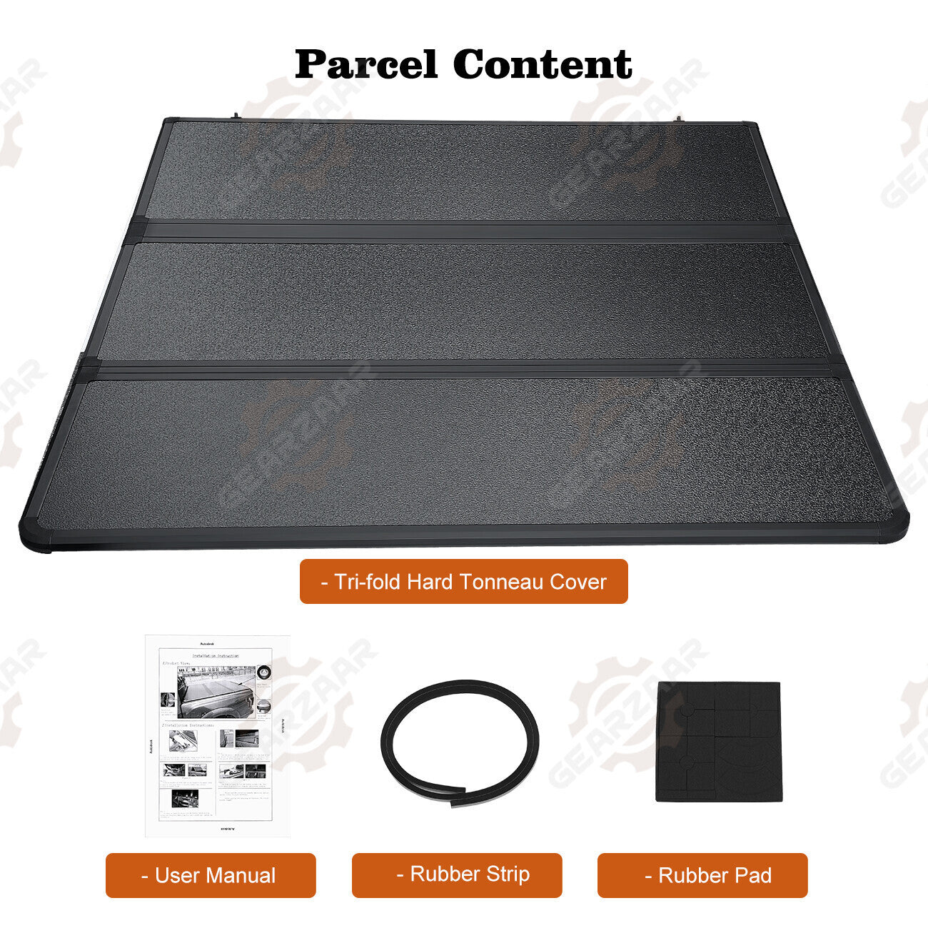 New 4.6FT Hard Tri-Fold for 2022-2024 Ford Maverick Tonneau Cover Truck Bed