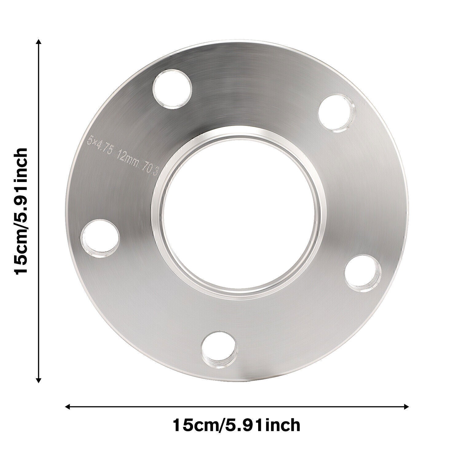 2* HUBCENTRIC WHEEL SPACERS | 5X4.75 5X120.65 5X120.7 | 70.3 CB | 12MM 0.47"