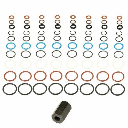 For Ford 6.0L Powerstroke Oil Rail Leak Repair Kit Tool O-rings & Injector Seal