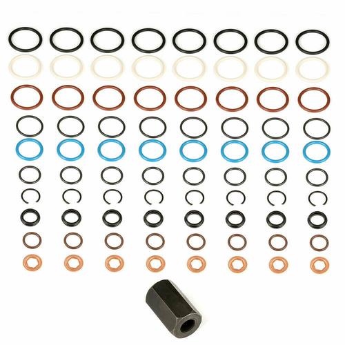 For Ford 6.0L Powerstroke Oil Rail Leak Repair Kit Tool O-rings & Injector Seal