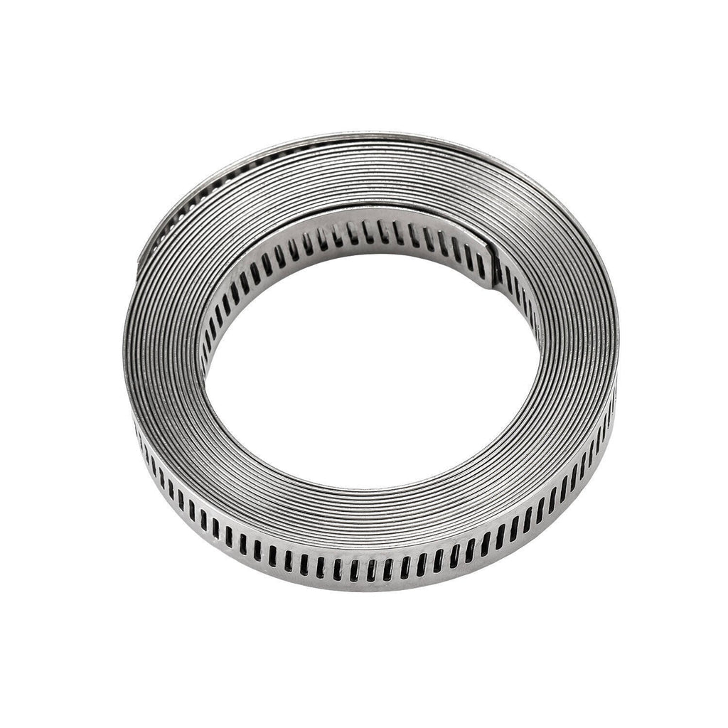 11.5FT Adjustable Large Hose Clamps Worm Gear Stainless Steel Clamp +8 Fastener