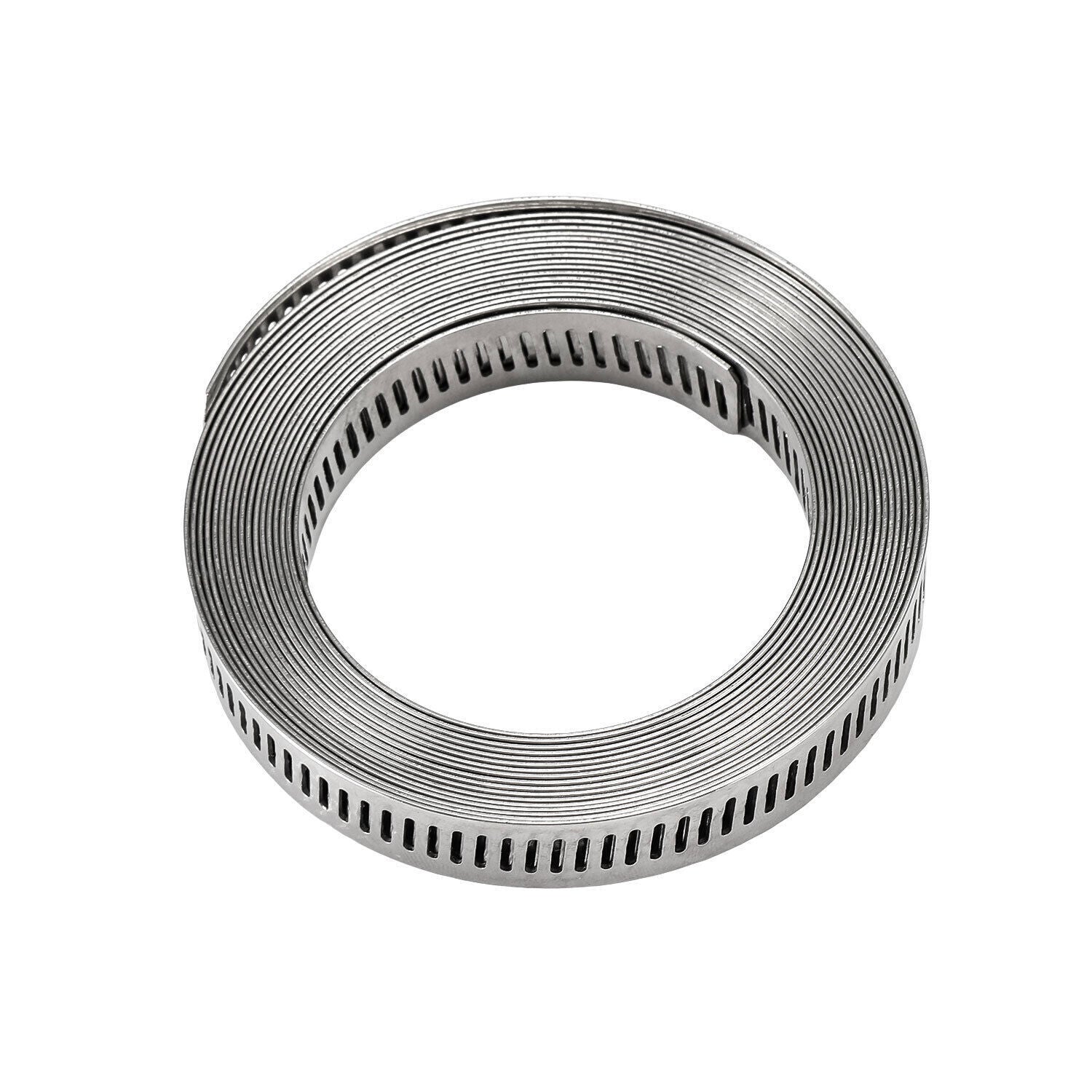 11.5FT Adjustable Large Hose Clamps Worm Gear Stainless Steel Clamp +8 Fastener