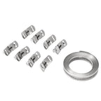 11.5FT Adjustable Large Hose Clamps Worm Gear Stainless Steel Clamp +8 Fastener