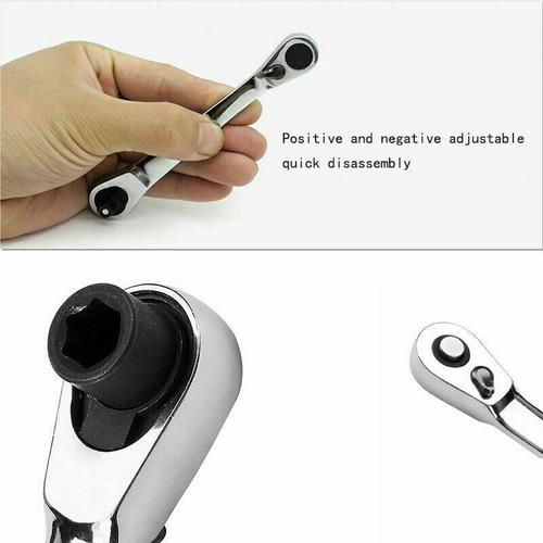 Mini 1/4" Double-Ended Quick Socket Ratchet Wrench Rod Screwdriver Bit*